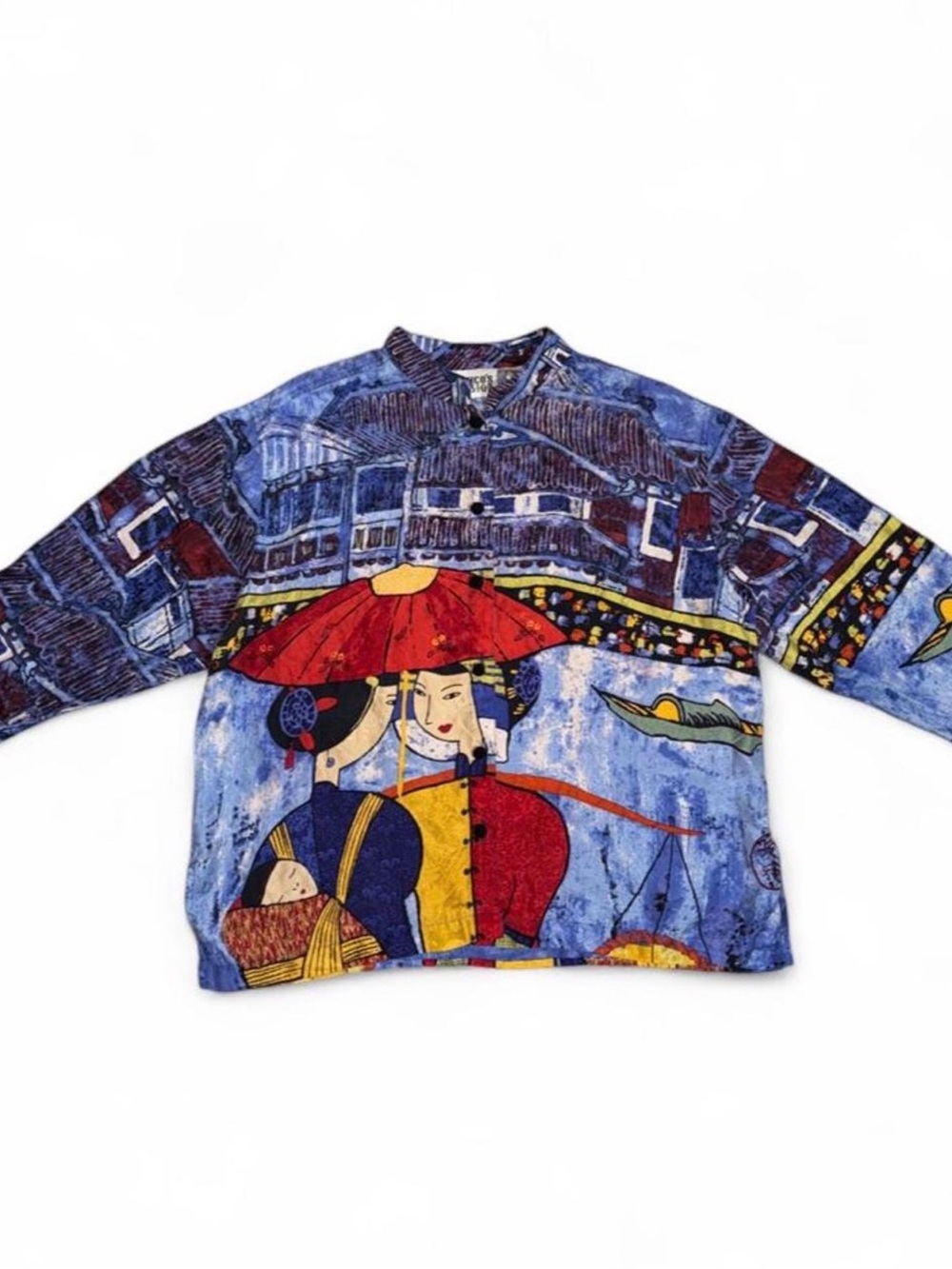 Y2K Chico's Design Japanese silk shirt